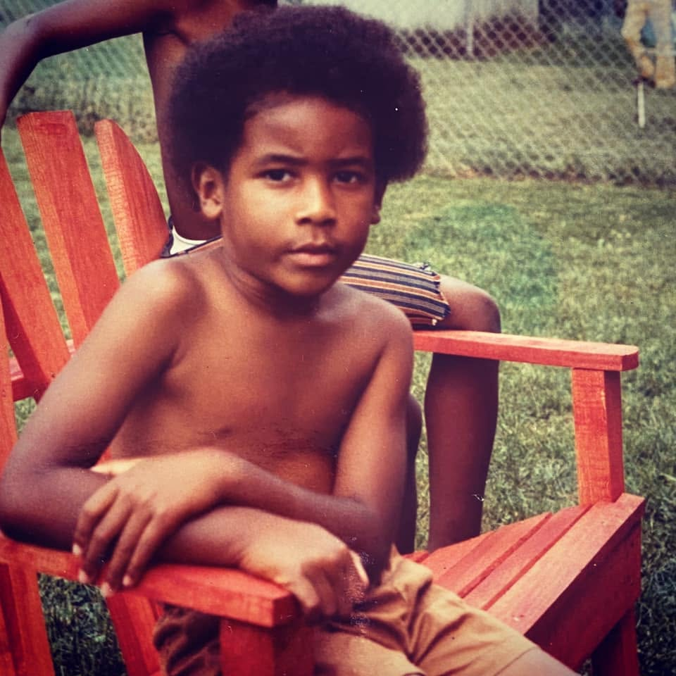 Kevin T. Robertson as a child in Capitol Heights Maryland