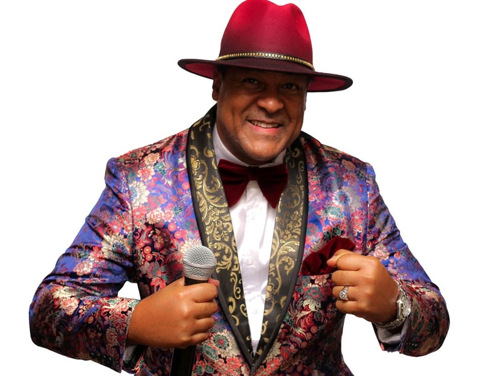 Kevin T. Robertson in signature KTR stage wardrobe