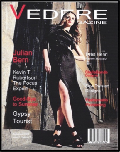 Kevin T. Robertson on Vedere Magazine cover