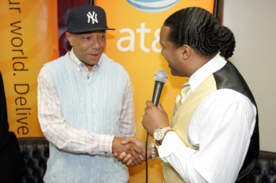 Kevin T. Robertson interviewing Russell Simmons