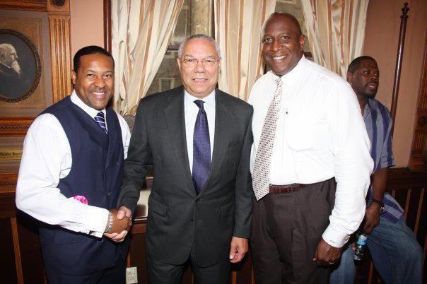 Kevin T. Robertson with Colin Powell