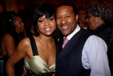 Kevin T. Robertson with Taraji P. Henson
