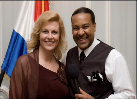 Kevin T. Robertson with Kolinda Grabar-Kitarović