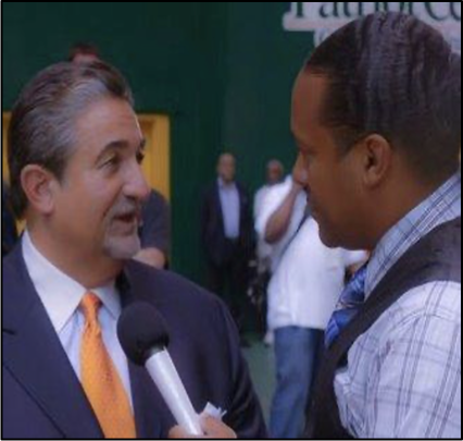 Kevin T. Robertson interviewing Ted Leonsis
